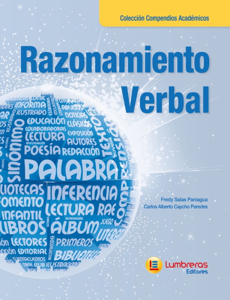 Portada de Razonamiento Verbal, Colección Compendios Académicos, Edición Nueva