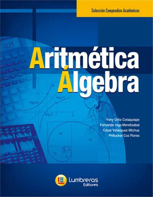 Portada del Compendio Académico de Aritmética y Álgebra