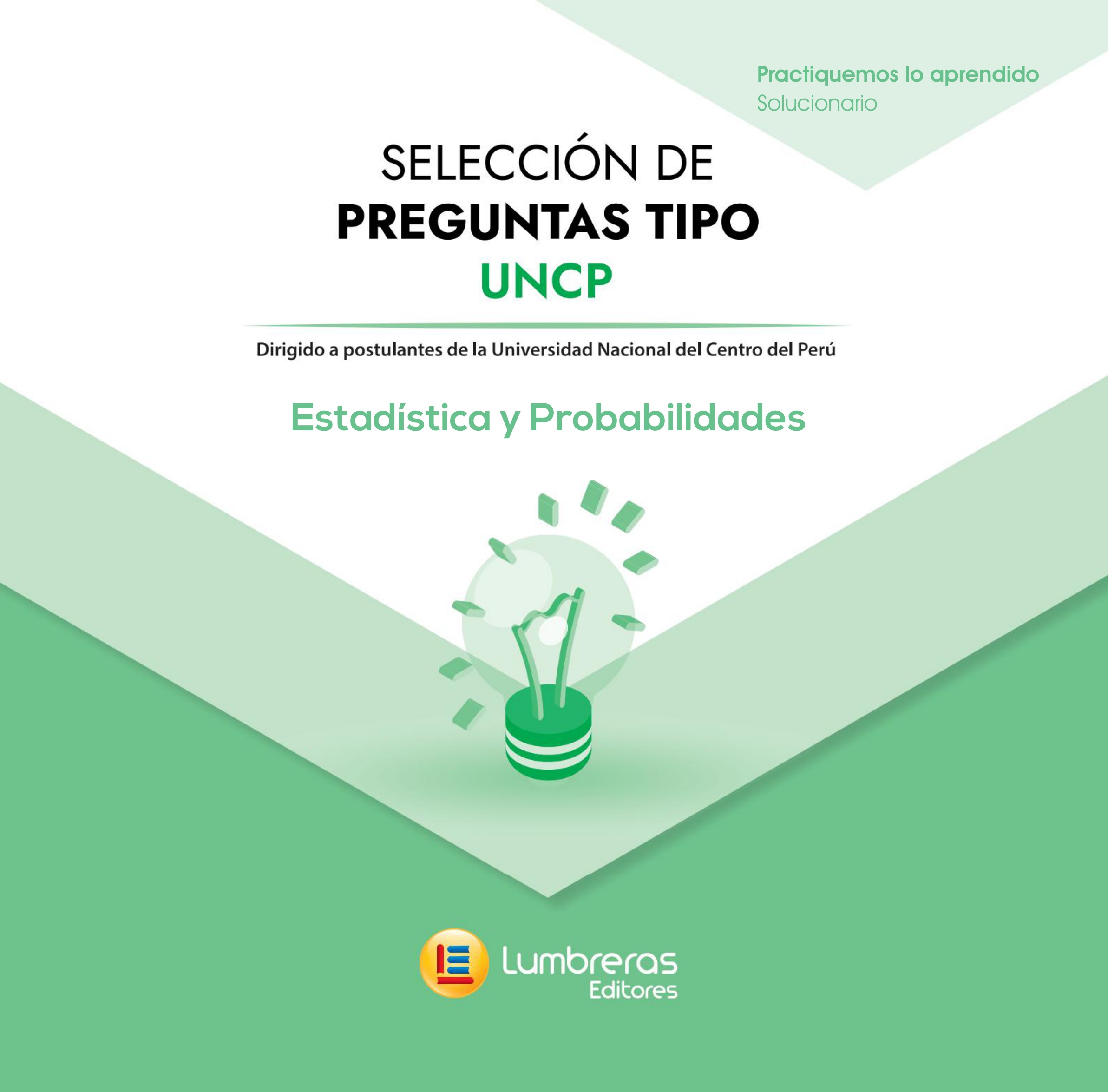 Portada del solucionario UNCP de Estadística y Probabilidades