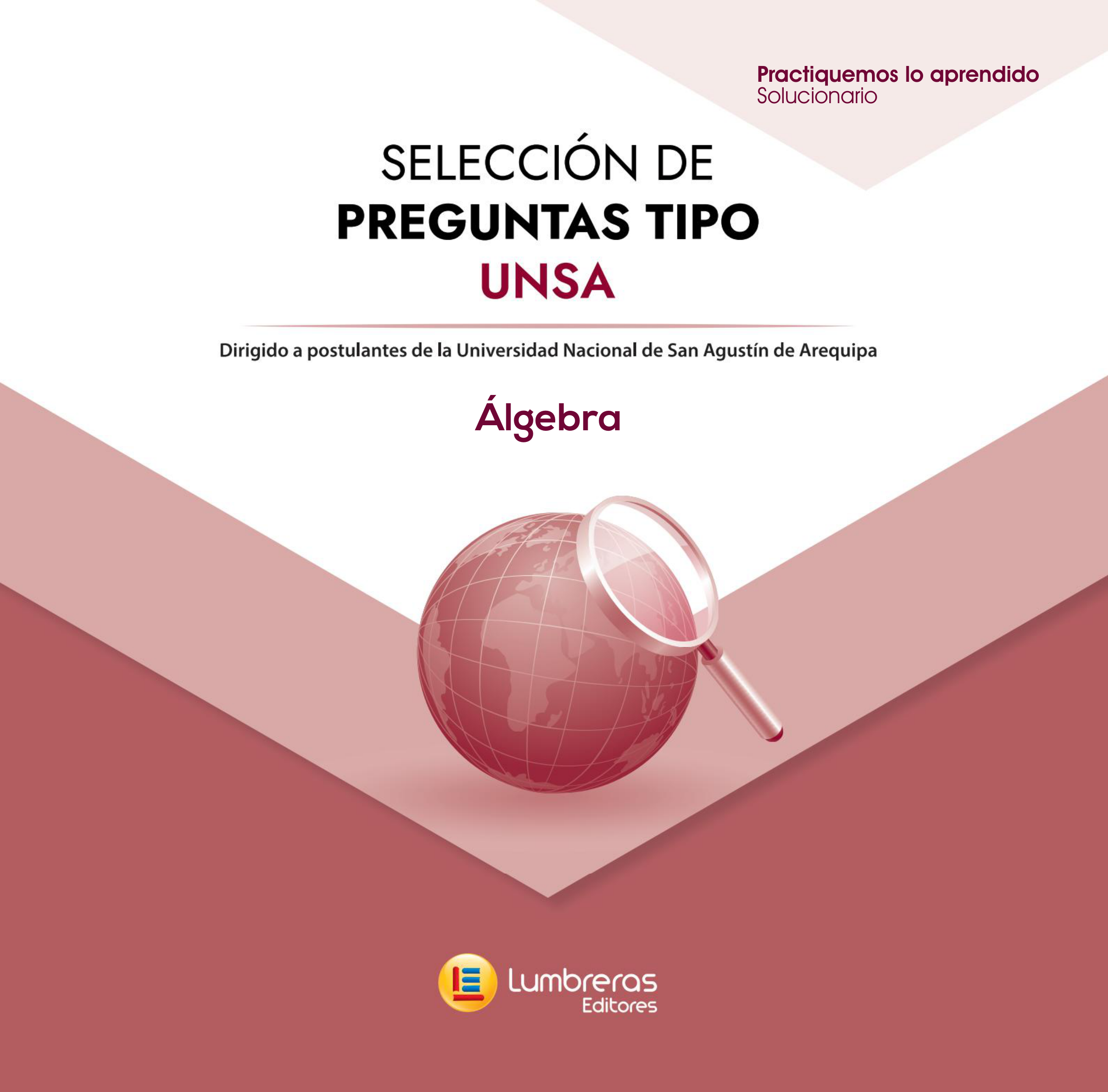 Portada del solucionario UNSA de Álgebra