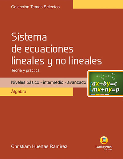 Portada del libro Sistema de ecuaciones lineales y no lineales de Álgebra