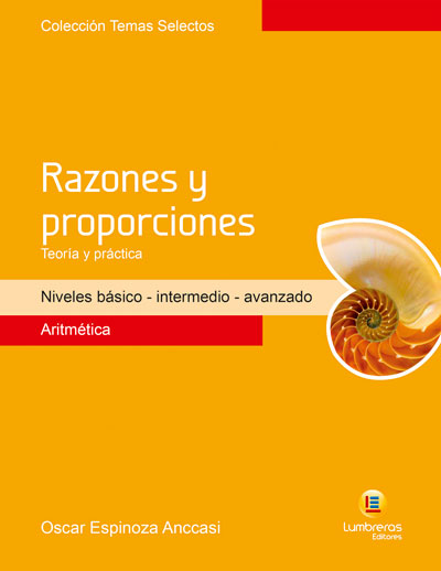 Portada del libro Razones y proporciones de Aritmética