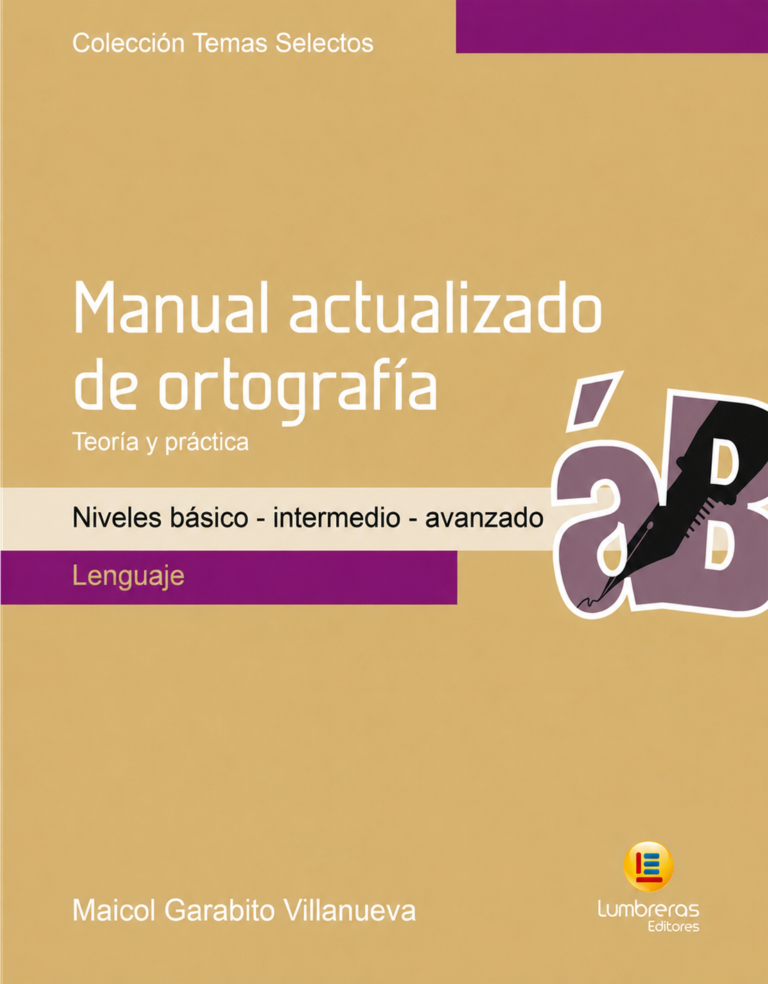 Portada del libro Manual actualizado de ortografía de Lenguaje