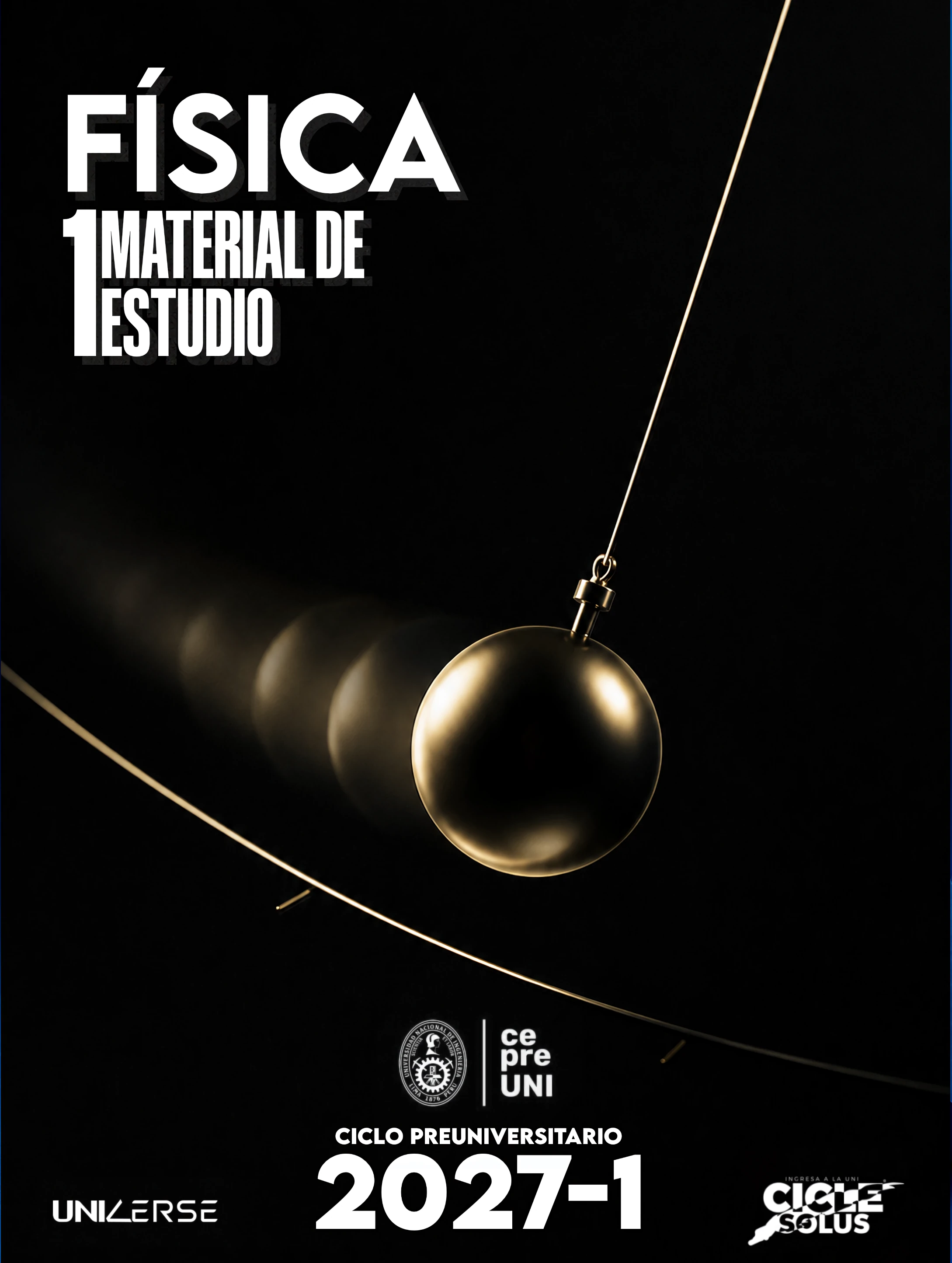 Portada de Física, material de estudio CEPREUNI 2027-1