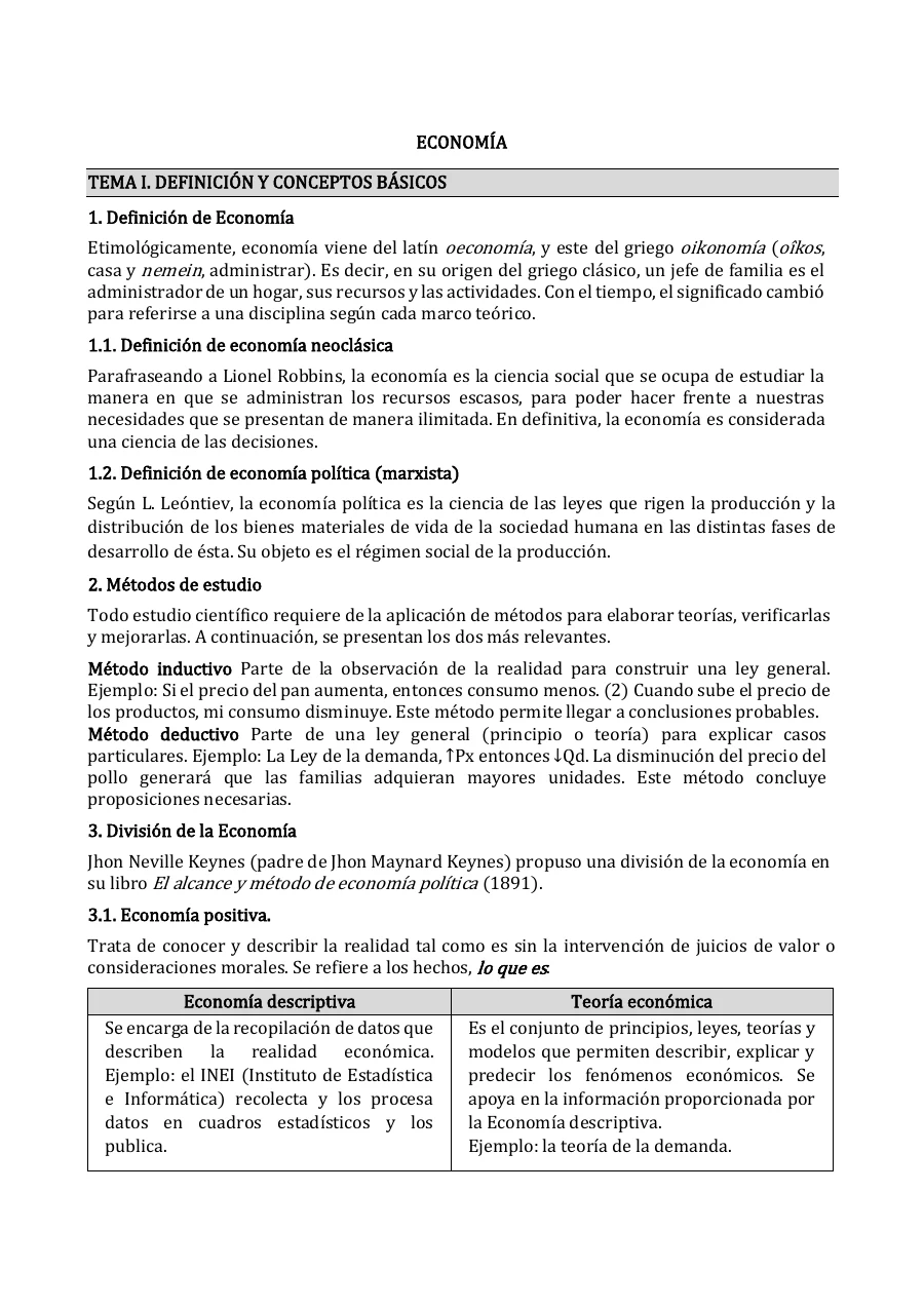 Vista previa de Economía Libro 1, PRE 2027-1