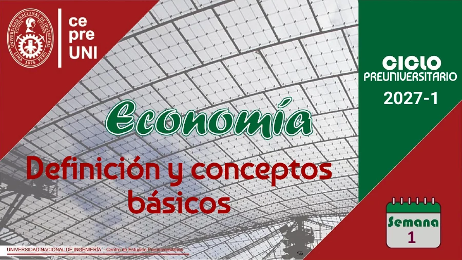 Vista previa de Economía semana 1, PRE 2027-1